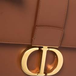 مملوكة مسبقًا حقيبة كتف ديور قلاب 30 مونتيغن جلد بني