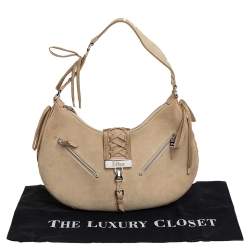 مملوكة مسبقًا حقيبة هوبو ديور أدميت إت سويدي بيج وجلد