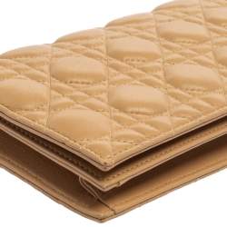 مملوكة مسبقًا محفظة ديور غطاء بطية جلد ايريدسنت كاناج بيج