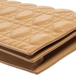 مملوكة مسبقًا محفظة ديور غطاء بطية جلد ايريدسنت كاناج بيج