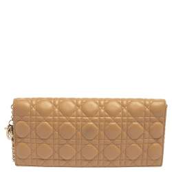 مملوكة مسبقًا محفظة ديور غطاء بطية جلد ايريدسنت كاناج بيج