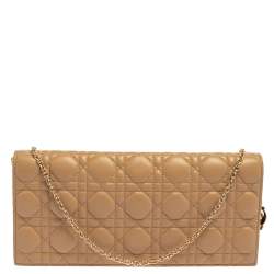 مملوكة مسبقًا محفظة ديور غطاء بطية جلد ايريدسنت كاناج بيج