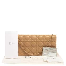 مملوكة مسبقًا محفظة ديور غطاء بطية جلد ايريدسنت كاناج بيج