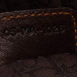 مملوكة مسبقًا حقيبة كتف ديورغاوتشو جلد بني 