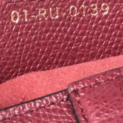 Pre Owned Dior Dark Red Leather Saddle Bag
