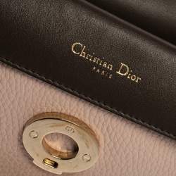 Pre Owned Dior Pink Leather Mini Be Dior Top Handle Bag