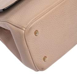 Pre Owned Dior Pink Leather Mini Be Dior Top Handle Bag