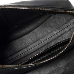 Pre Owned Dior Black Leather New Lock Top Handle Bag