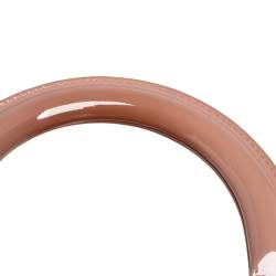 مملوكة مسبقًا حقيبة يد توتس ديور ليدي ديور متوسطة جلد كاناج لامع وردية