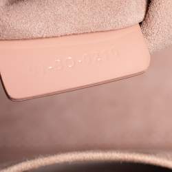 مملوكة مسبقًا حقيبة يد توتس ديور ليدي ديور متوسطة جلد كاناج لامع وردية