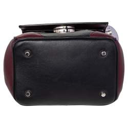 Pre Owned Dior Multicolor Patent And Leather Micro Be Dior Flap Top Handle Bag