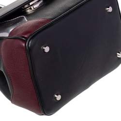 Pre Owned Dior Multicolor Patent And Leather Micro Be Dior Flap Top Handle Bag