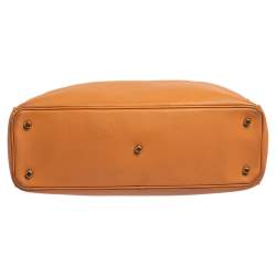 مملوكة مسبقًا حقيبة يد توتس ديور ديوريسيمو شوبر جلد بني فاتح كبيرة