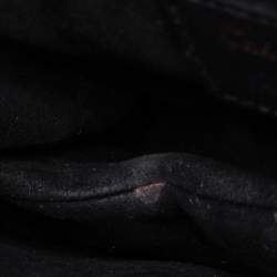 Pre Owned Dior Black Leather Mini Saddle Bag