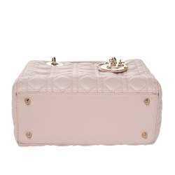 مملوكة مسبقًا Dior Blush Pink Cannage Leather Medium Lady Dior Tote