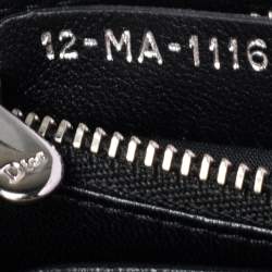 Pre Owned Dior Black Leather Diorama Wallet on Chain