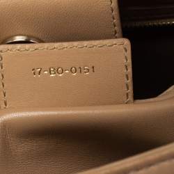 Pre Owned Dior Beige Cannage Leather Granville Chain Link Tote