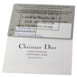 Pre Owned Dior Beige Cannage Leather Granville Chain Link Tote