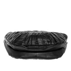 مملوكة مسبقًا Dior Black Pleated Leather Plisse Tote