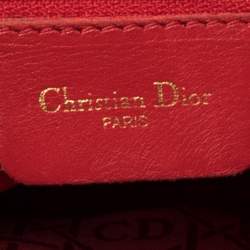 Pre Owned Dior Black Cannage Fabric Vintage Satchel