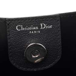 Pre Owned حقيبة يد توتس ديور بلوسوم جلد محبب أسود صغيرة