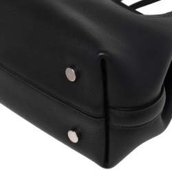 Pre Owned حقيبة يد توتس ديور بلوسوم جلد محبب أسود صغيرة