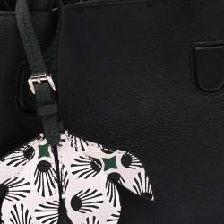 Pre Owned حقيبة يد توتس ديور بلوسوم جلد محبب أسود صغيرة