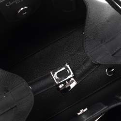 Pre Owned حقيبة يد توتس ديور بلوسوم جلد محبب أسود صغيرة