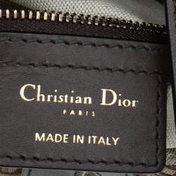 Pre Owned Dior Beige Oblique Canvas Saddle Bag