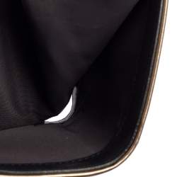 Pre Owned Dior Metallic Gold Micro Cannage Leather Diorama Trifold Wallet