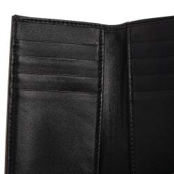 Pre Owned Dior Metallic Gold Micro Cannage Leather Diorama Trifold Wallet