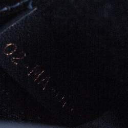 Pre Owned Dior Blue Satin Crystal Embellished Logo Mini Saddle Bag