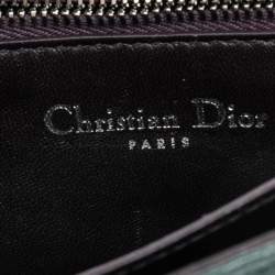 مملوكة مسبقًا Dior Green Embellished Leather Diorama Club Shoulder Bag