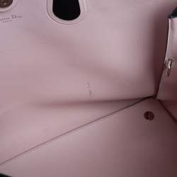 Pre Owned حقيبة يد توتس ديور بار مفتوح جلد أسود 