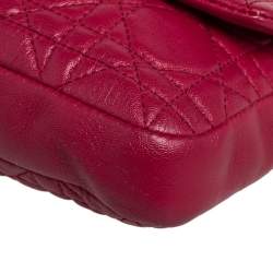 Pre Owned حقيبة كلتش ديور سلسلة نيو لوك جلد كاناج بيج لامع