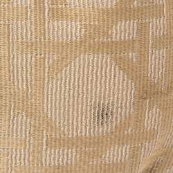 Pre Owned Dior Beige Cannage Canvas and Leather Lady Dior Hobo