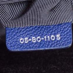 Pre Owned حقيبة كتف ديور ديوراما متوسطة قلاب جلد انديغو