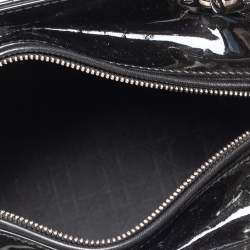 مملوكة مسبقًا Dior Black Cannage Patent Leather Medium Lady Dior Tote