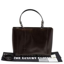 مملوكة مسبقًا Dior Dark Brown Leather Malice Tote