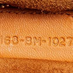 Pre Owned Dior Tan Quilted Cannage Leather Hobo