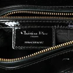 مملوكة مسبقًا Dior Black Cannage Patent Leather Large Lady Dior Tote