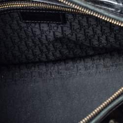 مملوكة مسبقًا Dior Black Cannage Patent Leather Large Lady Dior Tote