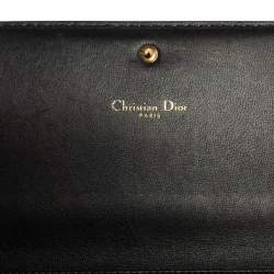 Pre Owned Dior Black Leather J'Adior Croisiere Wallet on Chain