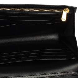 Pre Owned Dior Black Leather J'Adior Croisiere Wallet on Chain