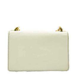 مملوكة مسبقًا Dior White Leather Small J'adior Shoulder Bag
