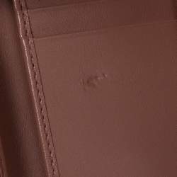 Pre Owned محفظة ديور ديوراما جلد رصاصي ثلاثية الطي