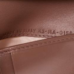 Pre Owned محفظة ديور ديوراما جلد رصاصي ثلاثية الطي