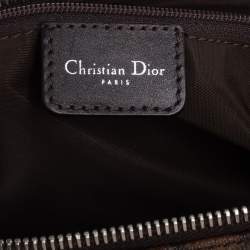 Pre Owned Dior Brown Oblique Coated Canvas Romantique Satchel