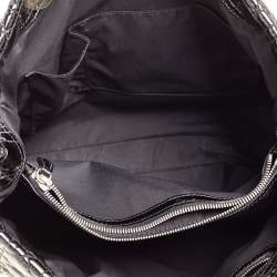 مملوكة مسبقًا حقيبة يد توتس ديور ليدي ديور شوبر جلد لامع ناعم كاناج أسود