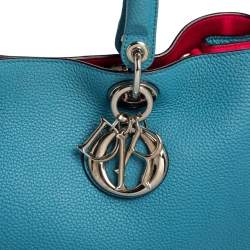 Pre Owned حقيبة يد توتس ديور ديوريسيمو شوبرجلد أزرق كبيرة 